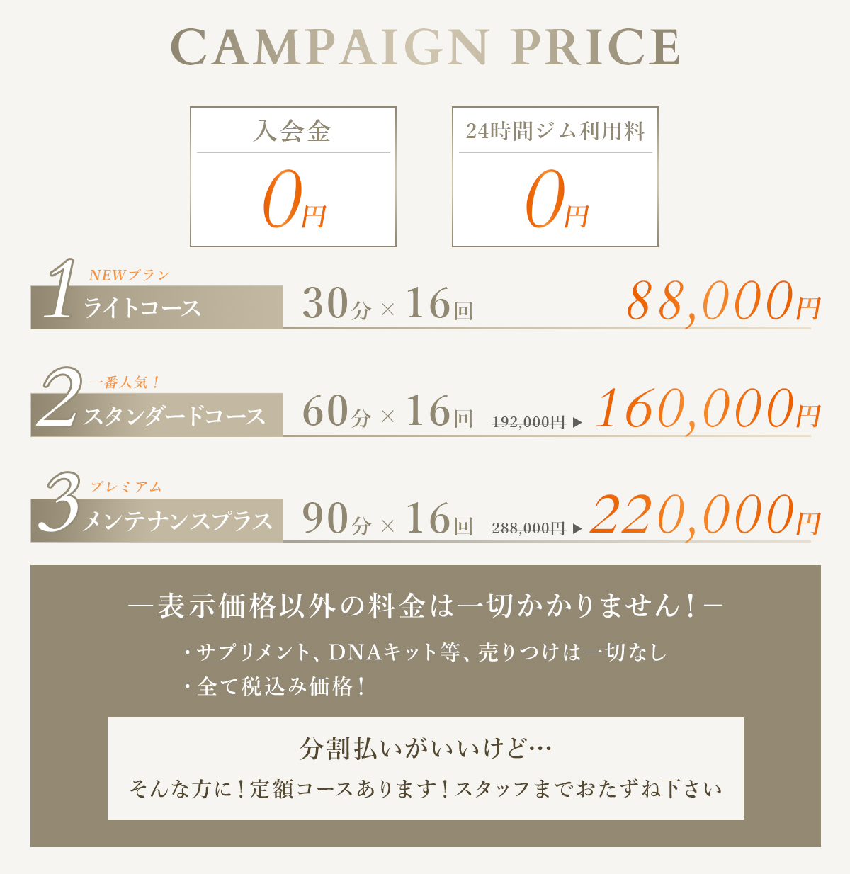キャンペーン価格